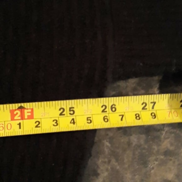 French Connection Orla Balloon Sleeve Turtleneck Wool Sweater - Black SZ L - Picture 9 of 11